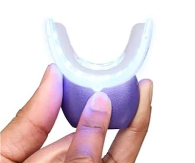 GMLSmile Ultra-순한 감도-무선 20-LED 조명이 포함된 무료 치아 미백 키트 - 젤에 민감한 치아, 잇몸과 에나멜에 안전